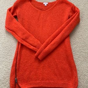 BP Orange side zipper sweater